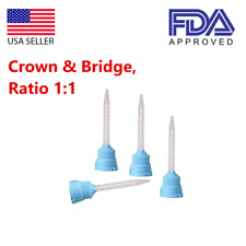 Dental Crown And Bridge 50 X 11 Hp Style Cartridge Bluewhite Mixing Tips