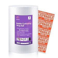 1 Roll 12 X 36 Perforated Nylon Bubble Packing Wrap For Moving Boxes Shippi...