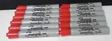 Sharpie Red Tank Chisel Tip Permanent Markers 12 Ct Brand New