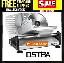 Ostba Home Deli Food Meat Slicer Electric Removable 7.5 Stainless Steel Blade