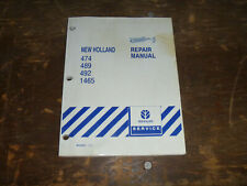 New Holland 474 489 492 1465 Mower Conditioner Haybine Service Repair Manual