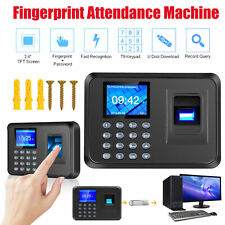 Fingerprint Attendance Machine Employee Time Clock Biometric Checking-in C3z6