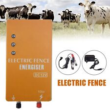 Dc 12v Solar Power Electric Fence Controller Energizer Electric Fencing Charger