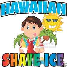 Hawaiian Shave Ice Decal 14 Concession Trailer Food Truck Vinyl Menu Sticker