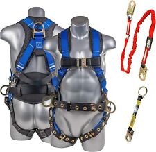 Palmer Safety Premium Fall Protection Full Body Harness 6 Safety Lanyard