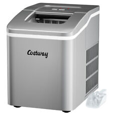 Portable Ice Maker Machine Countertop 26lbs24h Self-cleaning W Scoop Silver