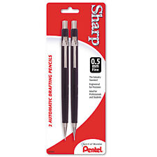 Pentel Sharp Mechanical Drafting Pencil 0.5 Mm Black Barrel 2pack P205bp2k6