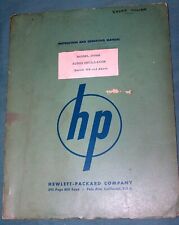 Hewlett Packard Hp 200ab Audio Oscillator Instruction And Operating Manual