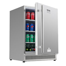 Vevor 24 Outdoor Refrigerator Undercounter Beverage 185qt175 Cans Beer Cooler