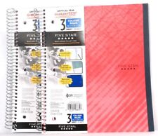 2 Ct Five Star 3 Subject College Ruled 150 Sheets Notebook Built Strong To Last