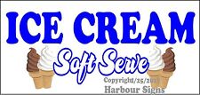 Choose Your Size Ice Cream Soft Serve Decal Food Truck Restaurant Concession