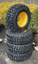 4 New 12-16.5 Lifemaster Style Skid Steer Tires Wheels For New Holland More
