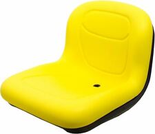 Milsco Xb150 Yellow Vinyl Seat 15.5 Tall Wbracket Fits John Deere Lt133 Lt180
