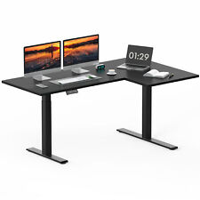 Flexispot Dual Motor L-shaped Standing Desk Home Office Desk With Splice Board
