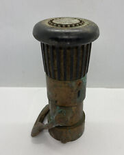 Vintage Brass Fire Nozzle Akron Fire Fighting Equipment 7-14 Untested As Is