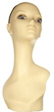 Female Mannequin Head Realistic Hat Jewelry Hair Wig Shop Display Form - 2