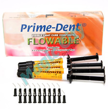 Dental Micro Hybrid Flowable Vlc Light Cure Resin Composite 4 Syringe Kit - A2