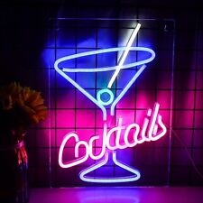 Cocktails Neon Sign Martini Neon Light Sign Led Neon Signs Bar Led Bar Cocktail