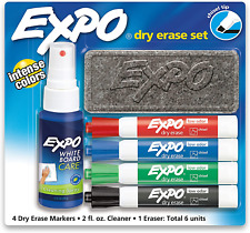 Expo Low Odor Dry Erase Marker Starter Set Chisel Tip Assorted Whiteboard