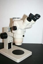 Olympus Sz-6045 Trinocular Stereozoom Microscope On Desktop Stand - Nice