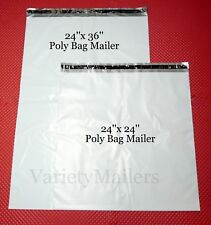 6 Extra Large Poly Bag Mailer Combo 24x24 24x36 Big Shipping Envelope Bags