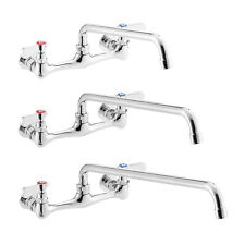 Wall Mount Kitchen Sink Faucet 8 Center Nsf Commercial Restaurant Laundry 