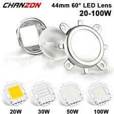 44mm 60 Degree 50mm Fixed Lens Reflector Collimator For20w 30w 50w 100w Led Chip