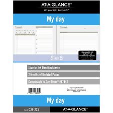 At-a-glance Undated Daily Planner Refill Loose-leaf Folio Size 8 12 X 11 -