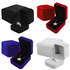 Luxury Velvet Jewelry Box Organizers Necklace Pendant Ring Earing Case Gift Box