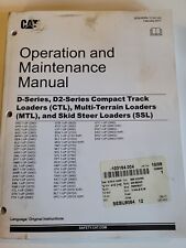 Caterpillar Cat D-series And D2-series Compact Track Loaders Operation Manual