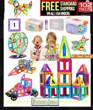 102 Pcs Lazymonk Construction Magnetic 3d Tiles Building Blocks Toys For Kids 3