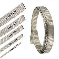 Wire Shielding Tinned Copper Braid Ground Strap Electric Wire Cable Shielded Lot