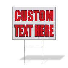 Weatherproof Yard Sign Custom Text Here Auto Body Shop Car Repair B Lawn Garden