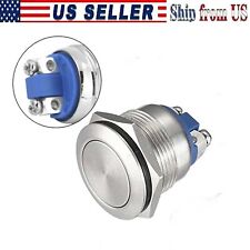 Momentary Push Button Starter Switchboat Horn Stainless Steel Metal Waterproof