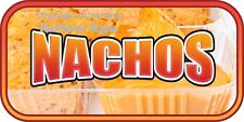 Nachos Decal Choose Your Size Concession Food Truck Menu Sign Vinyl Sticker
