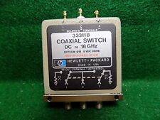 Lot Of 1 Hp 33311b Opt 11 Coaxial Switch Sma Female Dc-18 Ghz Used Untested