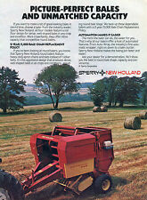1985 Print Ad Of Sperry New Holland Tractor 848 Round Hay Baler