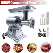 550lbh Commercial Meat Grinder 1100w Electric Sausage Stuffer 193rpm Heavy Duty