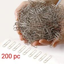 200 Pc Jumbo Silver Paper Clips 250mm For Office School Home Rust Proof
