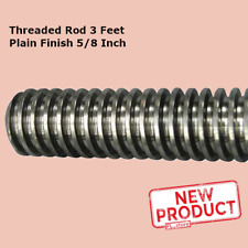 Threaded Rod 3 Feet Plain Finish Low Carbon Steel Acme 58-8 Inch Right Hand New