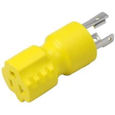 Conntek 30123 L5-20p To 5-1520r 20 Amp 125v Generator Plug Adapter Yellow