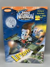 Jimmy Neutron Boy Genius Activity Stickers Write Wipe Book New 2003