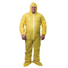 Shieldtech 55 Coverall Chemical Resistant Hood Boots Single Suit 2xl New