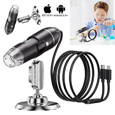 1600x Professional Digital Microscope 8 Led Magnifier Endoscope For Ios Android