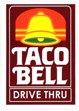 Taco Drive Thru Logo Sticker Reproduction
