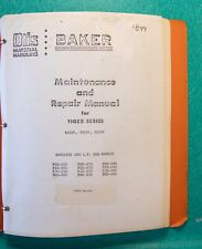 Baker Otis Fgd I J M 60 70 80 Gas Lp Forklift Service Manual 1849 Tiger Series
