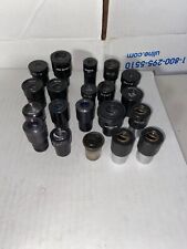 Lot Of 20 Various Microscope Eyepieces Olympus Etc