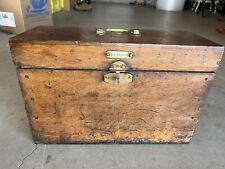 Antique 1869 Surveyors Transit Level Oak Wood Box Case - C. L. Reiser