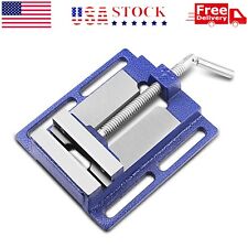 2.5 3 4 Bench Vise Clamp Table Flat Drill Press Vice Milling Machine Blue
