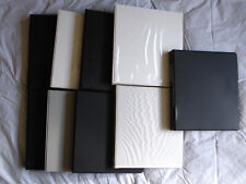 Lot Of 9 Three 3 Ring Binders. Assorted Colors And Ring Sizestypes.